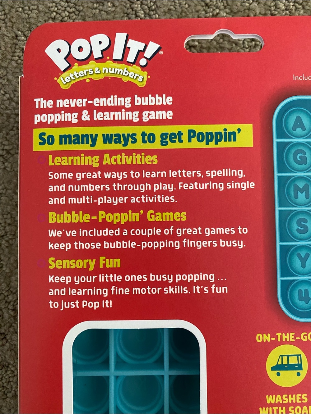 Pop It! Letters & Numbers - Picture 7 of 11